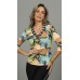 044860 Blusa Ramany Manga 3/4 Estampada